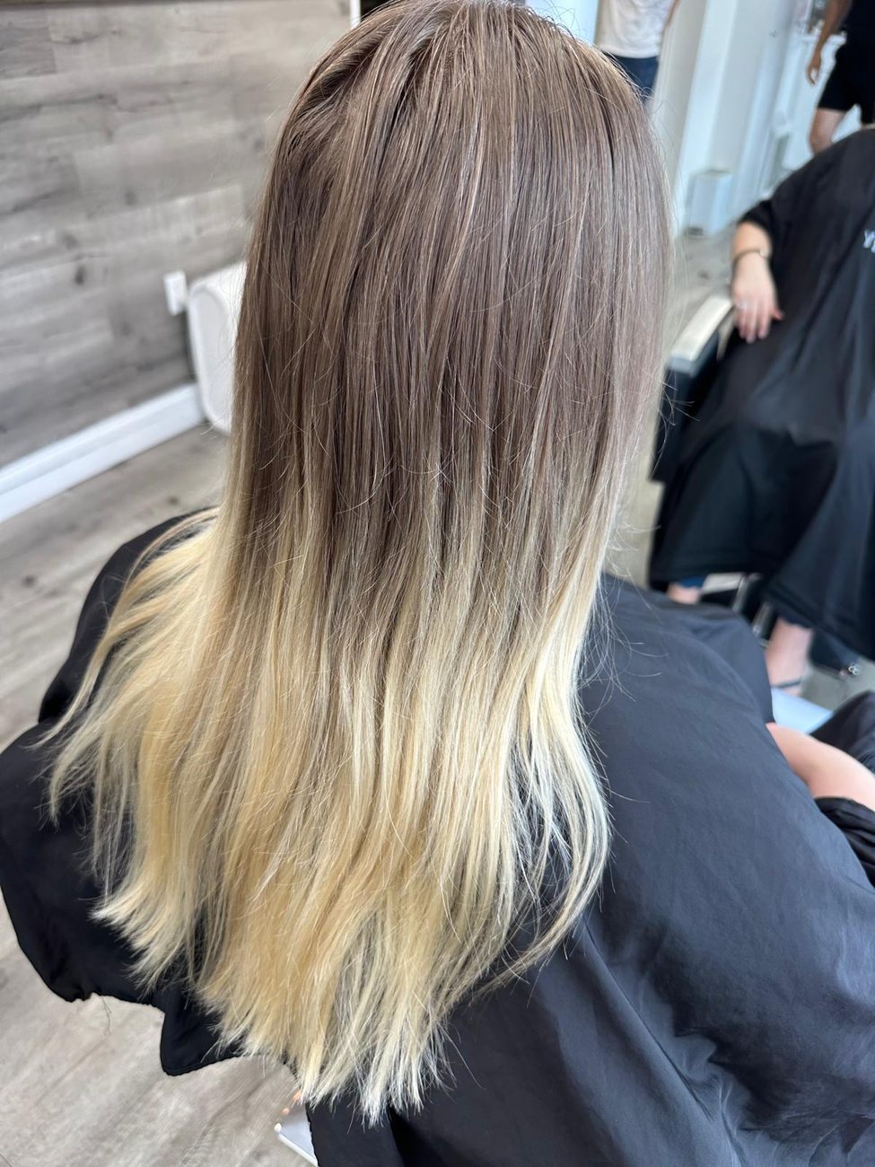Grown-out roots before the correction