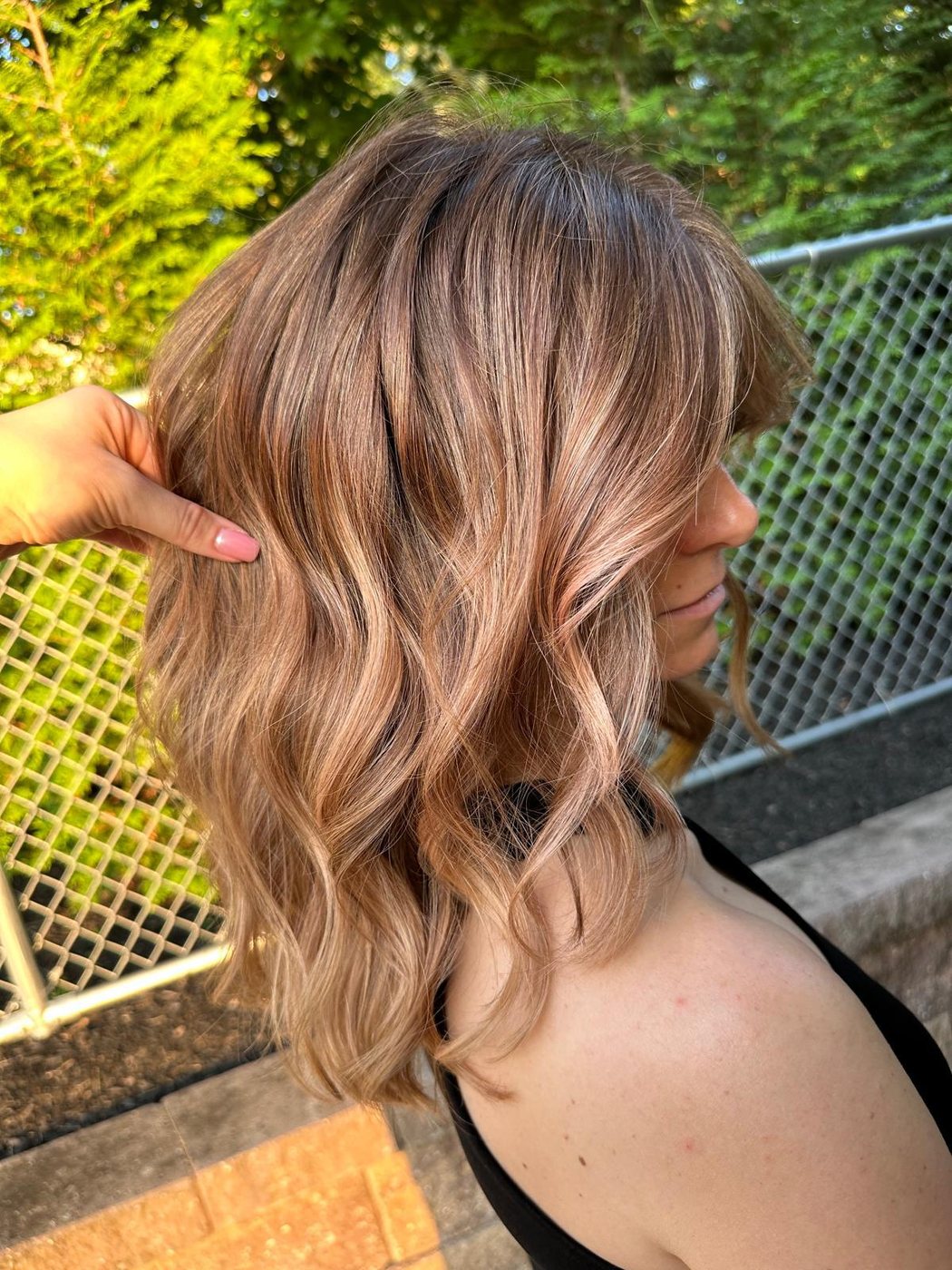 Warm balayage
